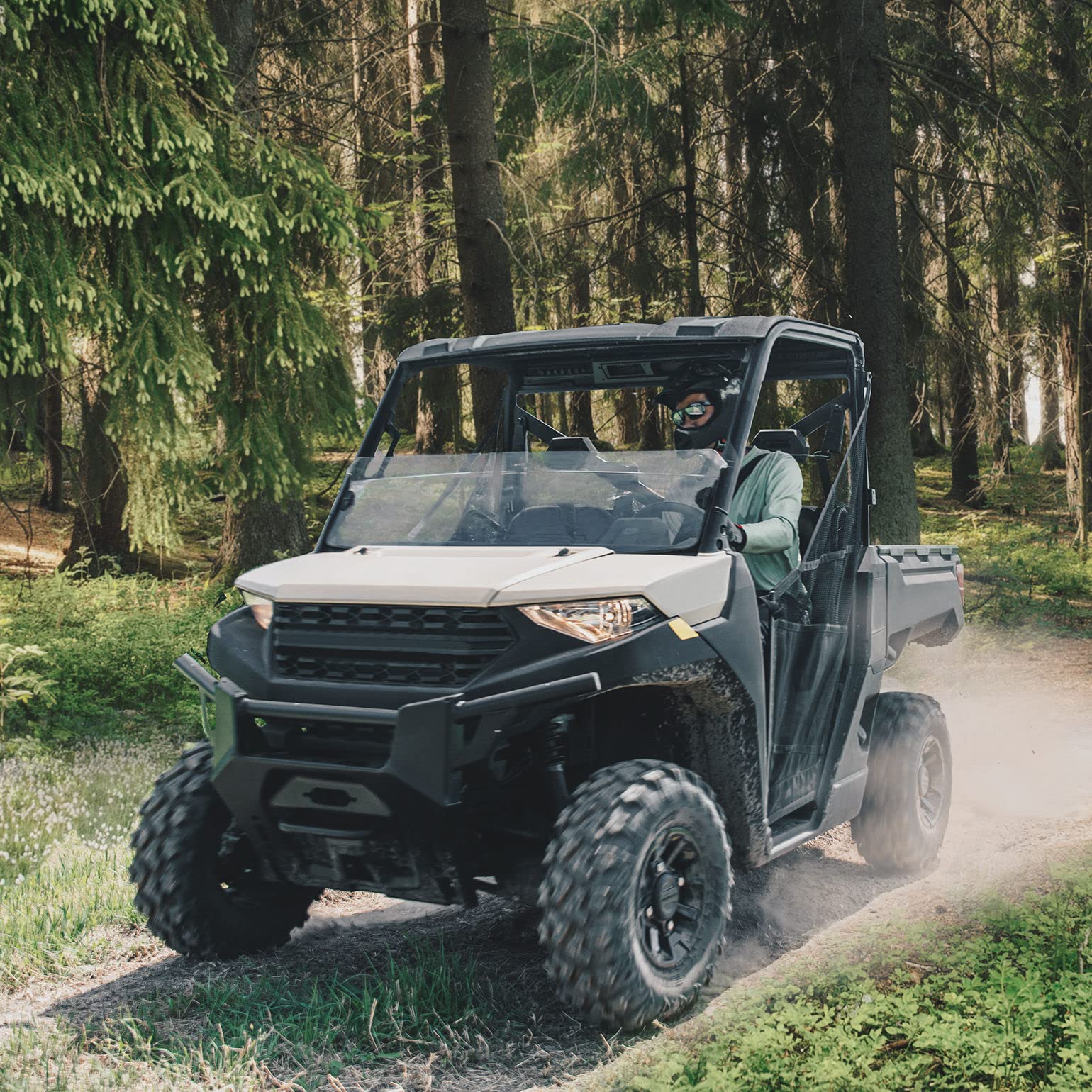 Photo of Under Seat Storage Box for Polaris Ranger XP 1000 / Crew (2018-2024) by Kemimoto - Premium for UTVs / Side by Sides