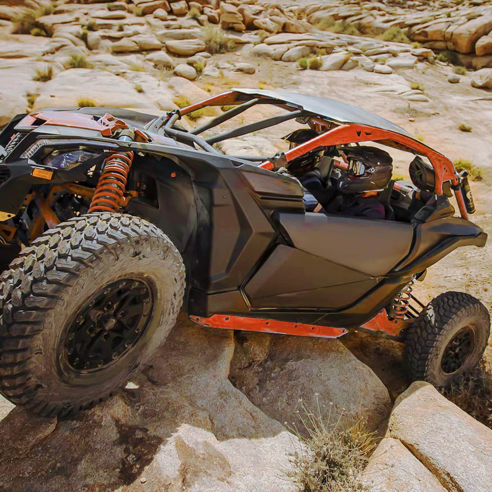 Photo of Kemimoto Front Lower Doors with Metal Frame for Can-Am Maverick X3 by Kemimoto - Premium for UTVs / Side by Sides