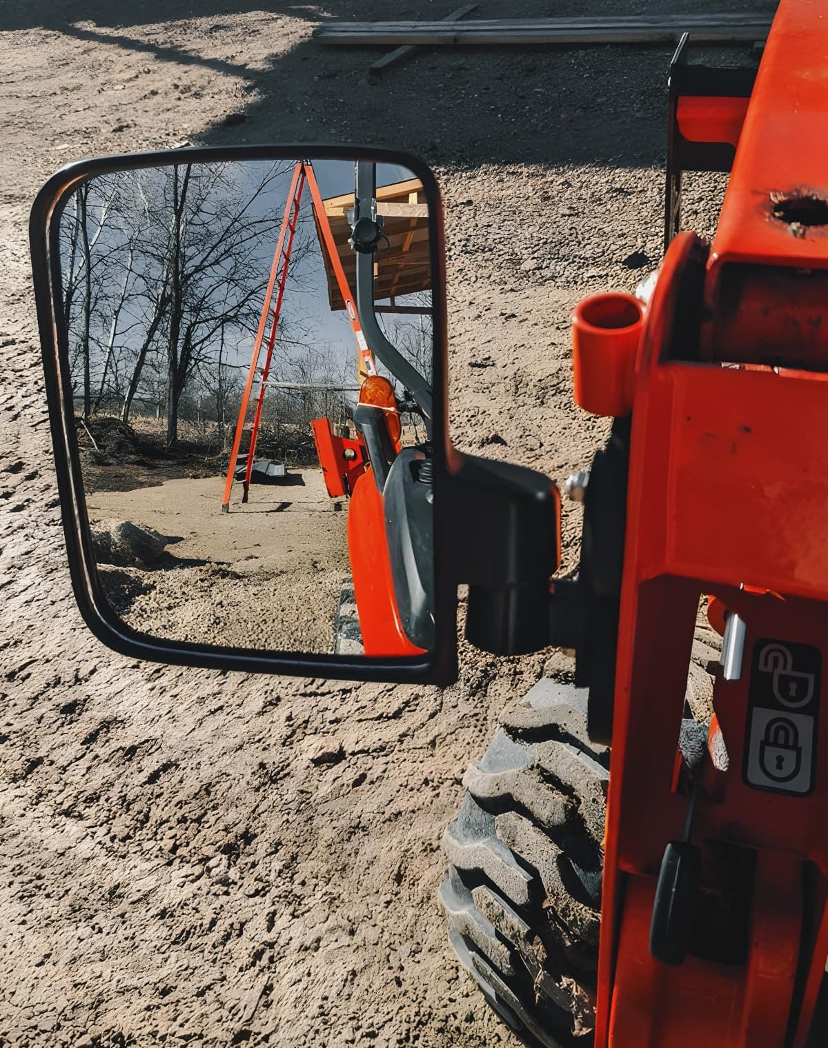 Photo of 220Lbs Magnetic Side Mirrors for UTV Golf Cart Tractor Forklifts by Kemimoto - Premium for UTVs / Side by Sides