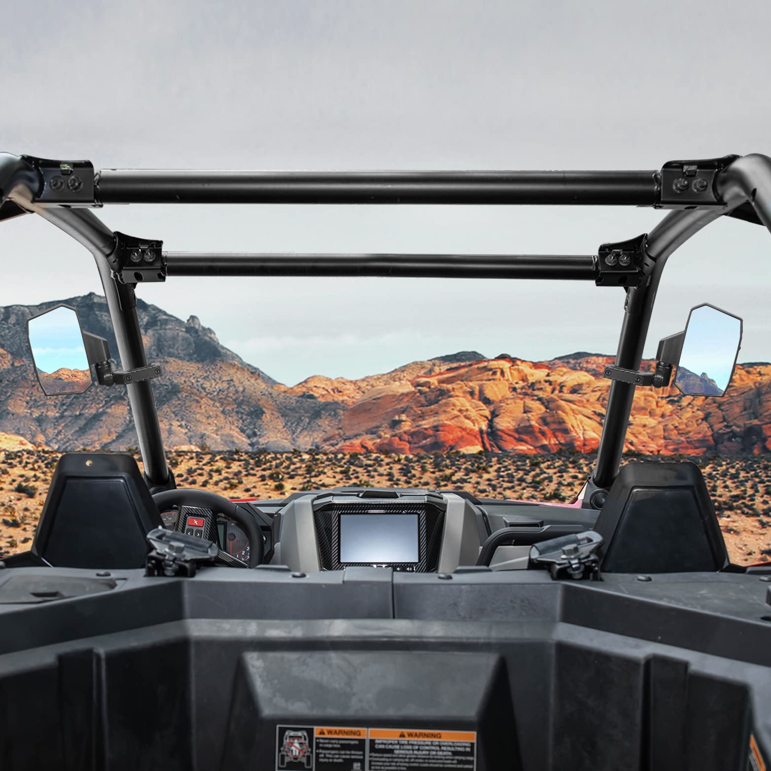 Photo of UTV Side Mirrors for Yamaha Rhino by Kemimoto - Premium for UTVs / Side by Sides