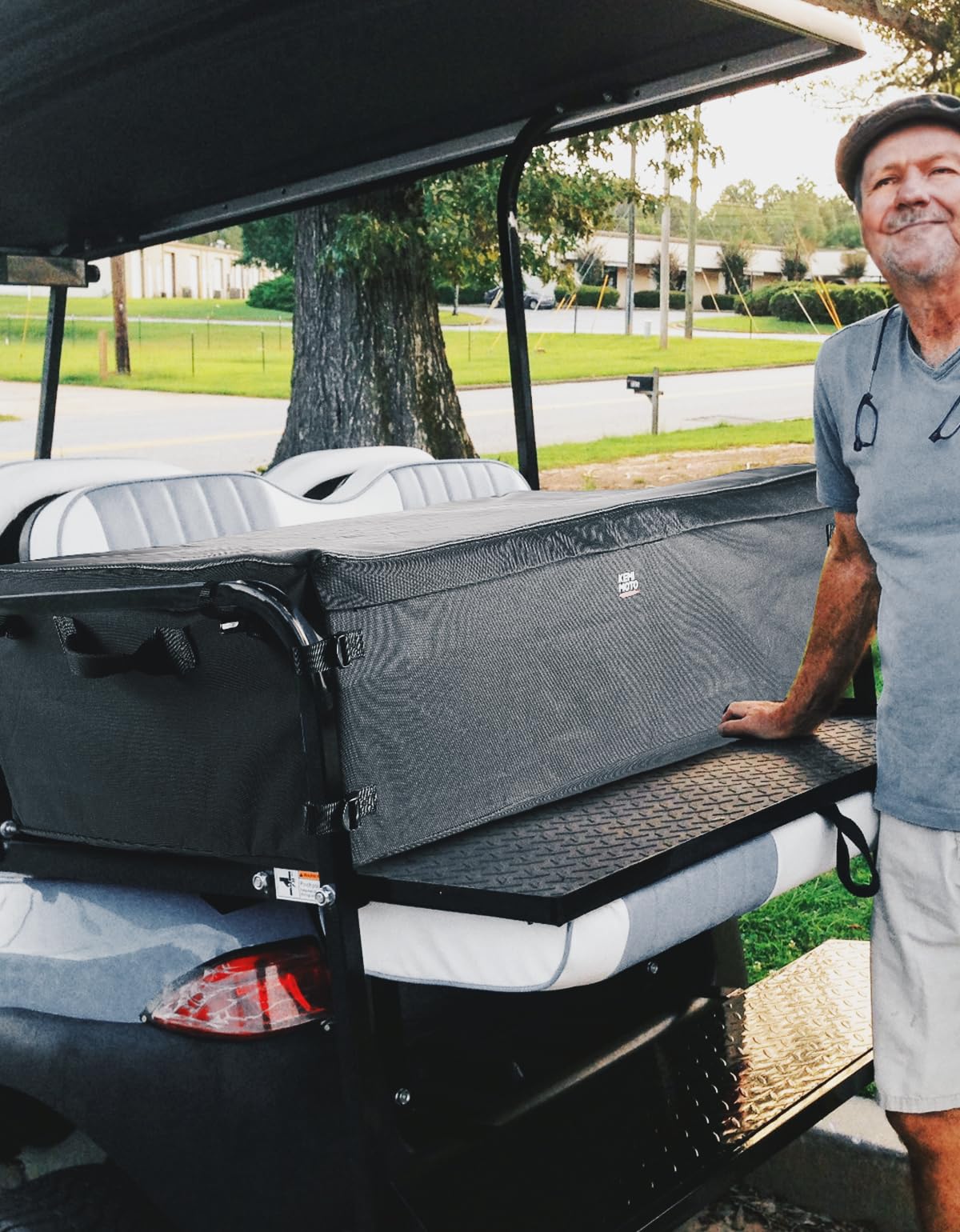 Photo of Storage Bag for Club Car, EZGO, Drive, Kandi Electric Golf Carts by Kemimoto - Premium for UTVs / Side by Sides