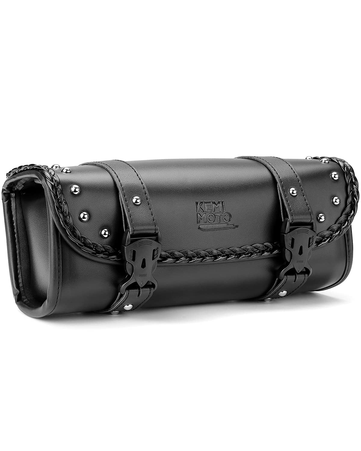 Photo of Motorcycle PU Leather Tool Bag Fork Bag by Kemimoto - Premium for UTVs / Side by Sides