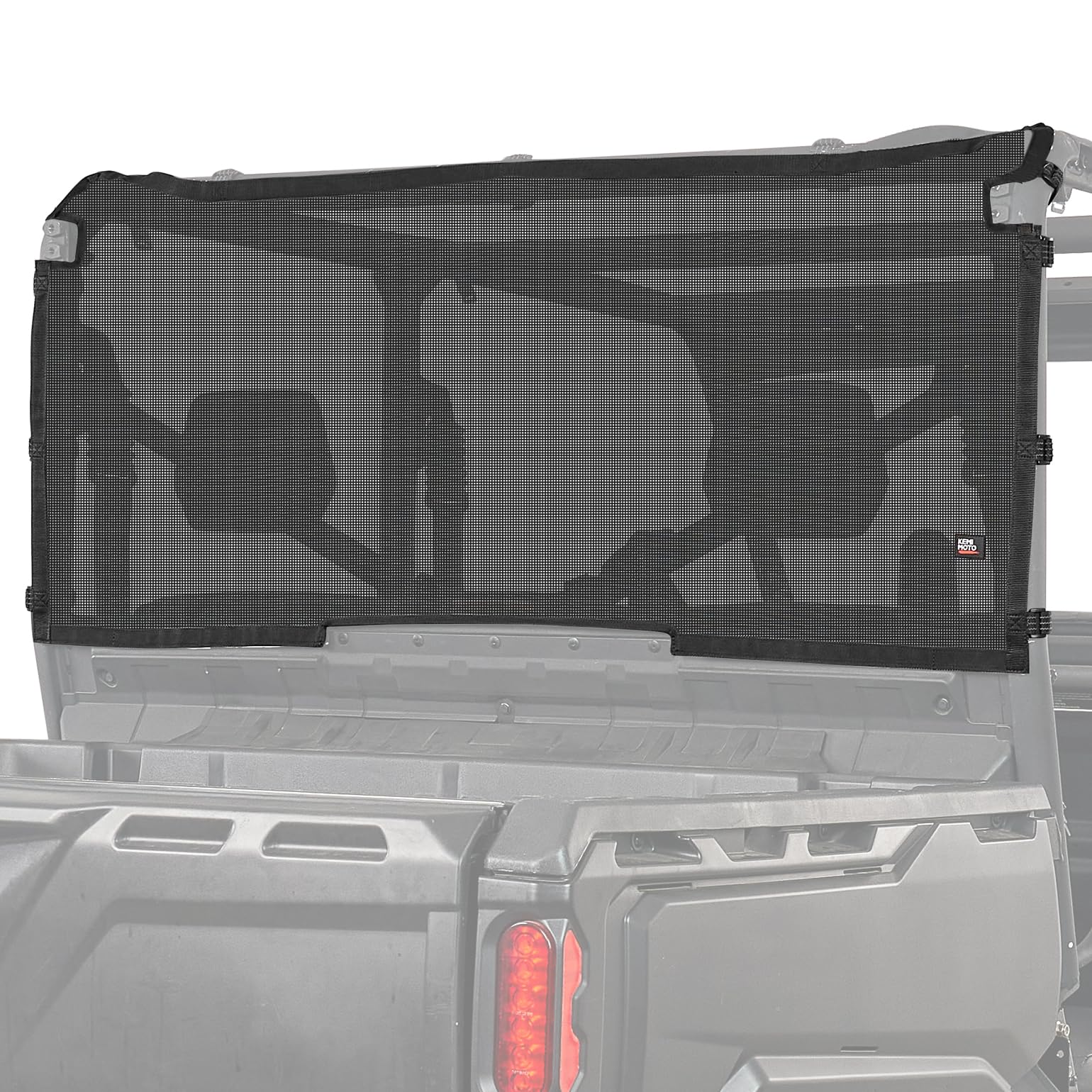 Photo of Rear Ventilated Window Nets for Can-Am Defender HD10|9|8|7|5 by Kemimoto - Premium for UTVs / Side by Sides