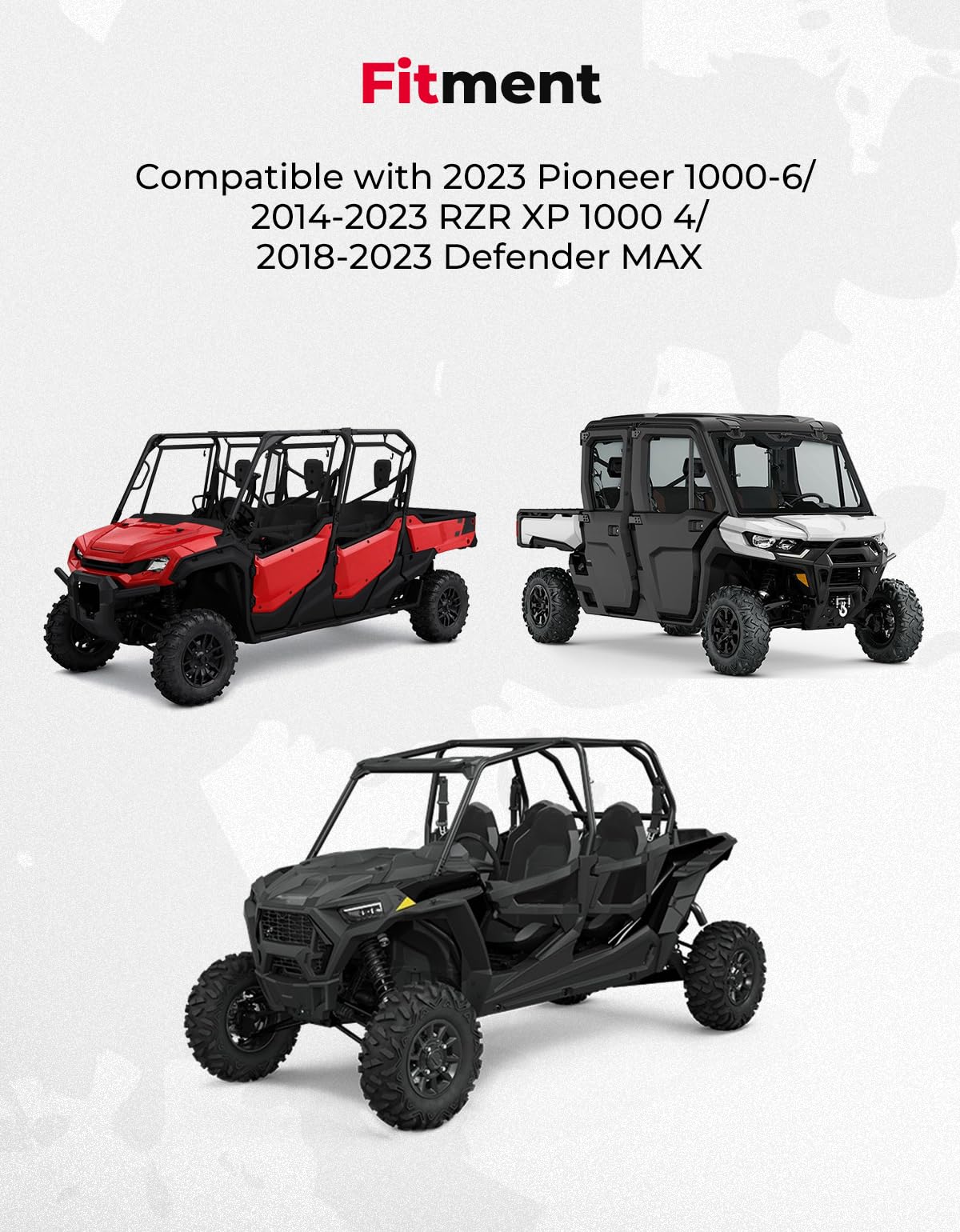 Photo of UTV Storage Bag for Pioneer 1000-6/RZR XP 1000 4/Defender Max by Kemimoto - Premium for UTVs / Side by Sides