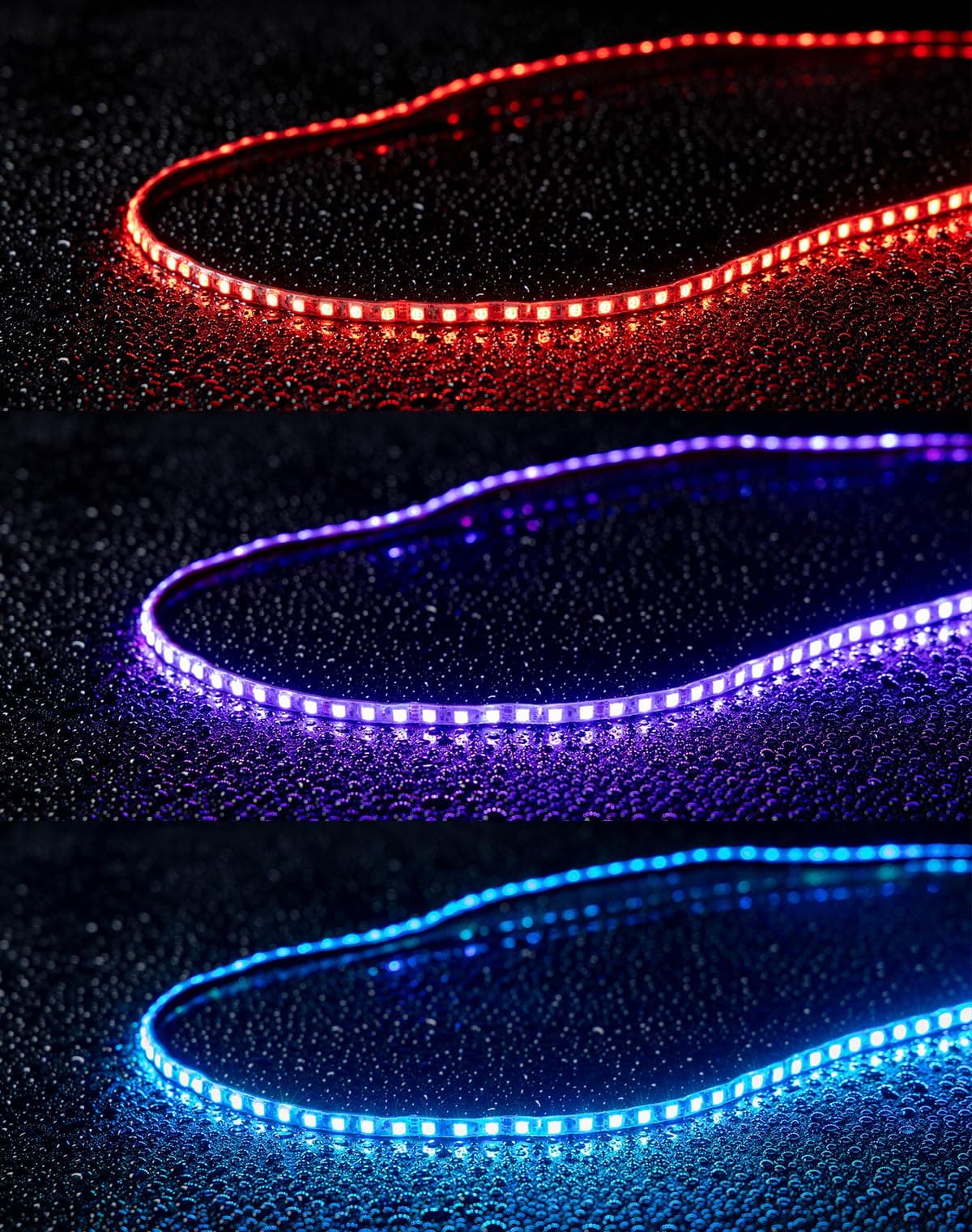 Photo of 60'' UTV Windshield RGB Light Strips for Maverick X3 / Defender / ZForce / UForce by Kemimoto - Premium for UTVs / Side by Sides