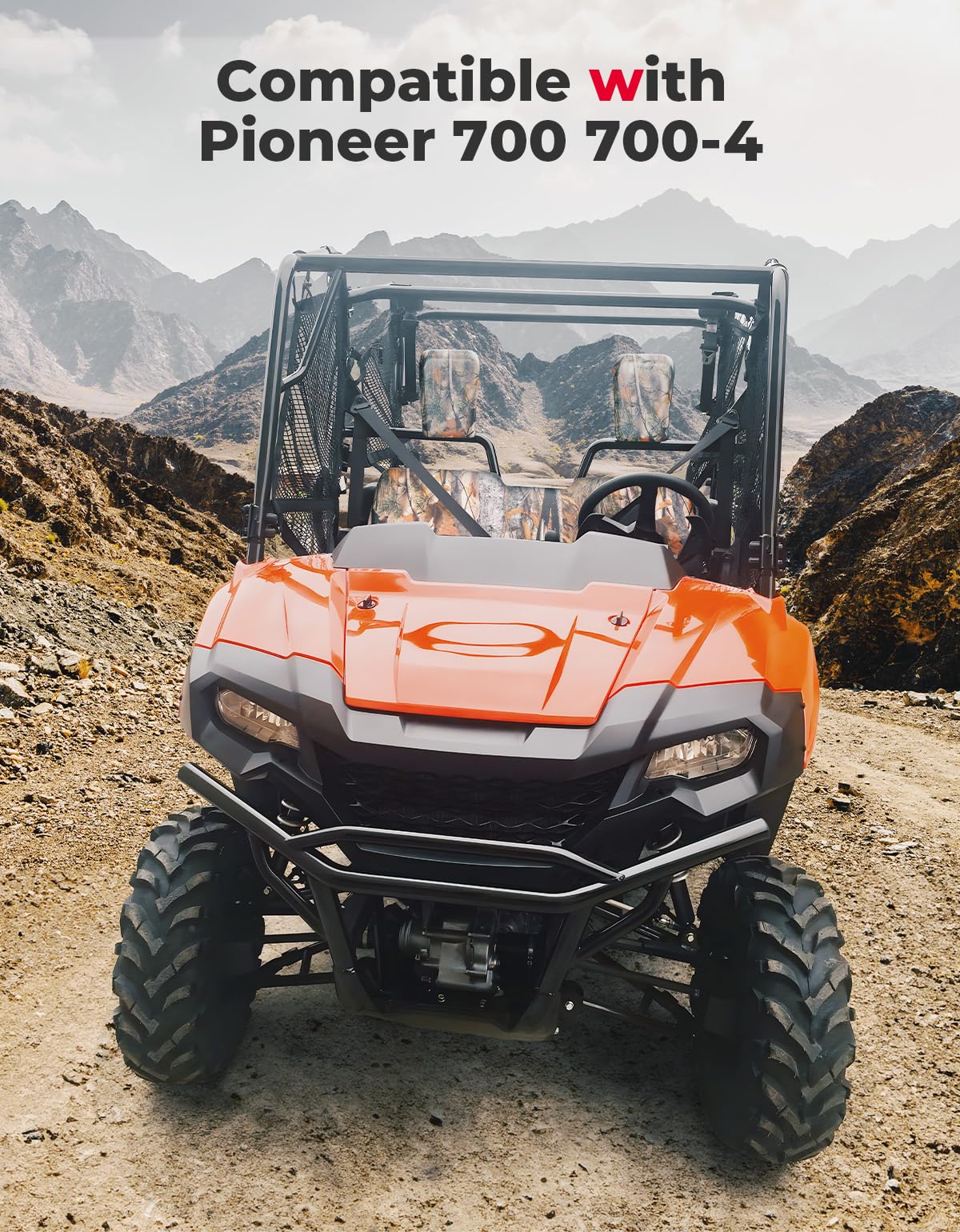 Photo of Seat Covers for Pioneer 700 700-4 2014-2024 (Camo) by Kemimoto - Premium for UTVs / Side by Sides