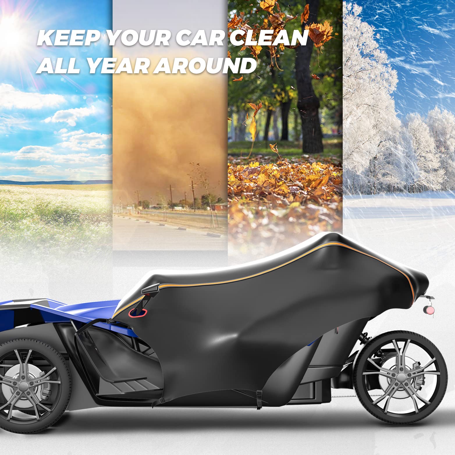 Photo of Kemimoto Half Cover Cockpit Cover for Polaris Slingshot S/R/SL/SLR/GT by Kemimoto - Premium for UTVs / Side by Sides