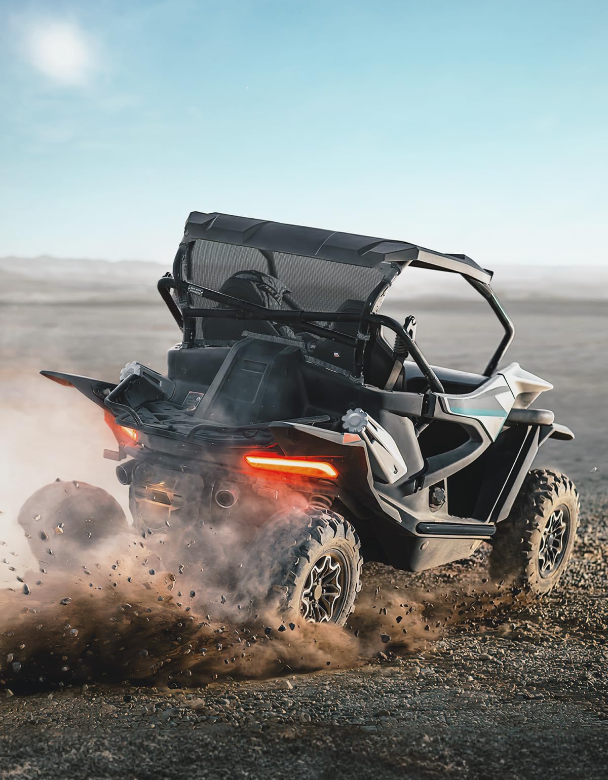 Photo of Rear Window Nets For CFMOTO ZForce 950 2020+ by Kemimoto - Premium for UTVs / Side by Sides