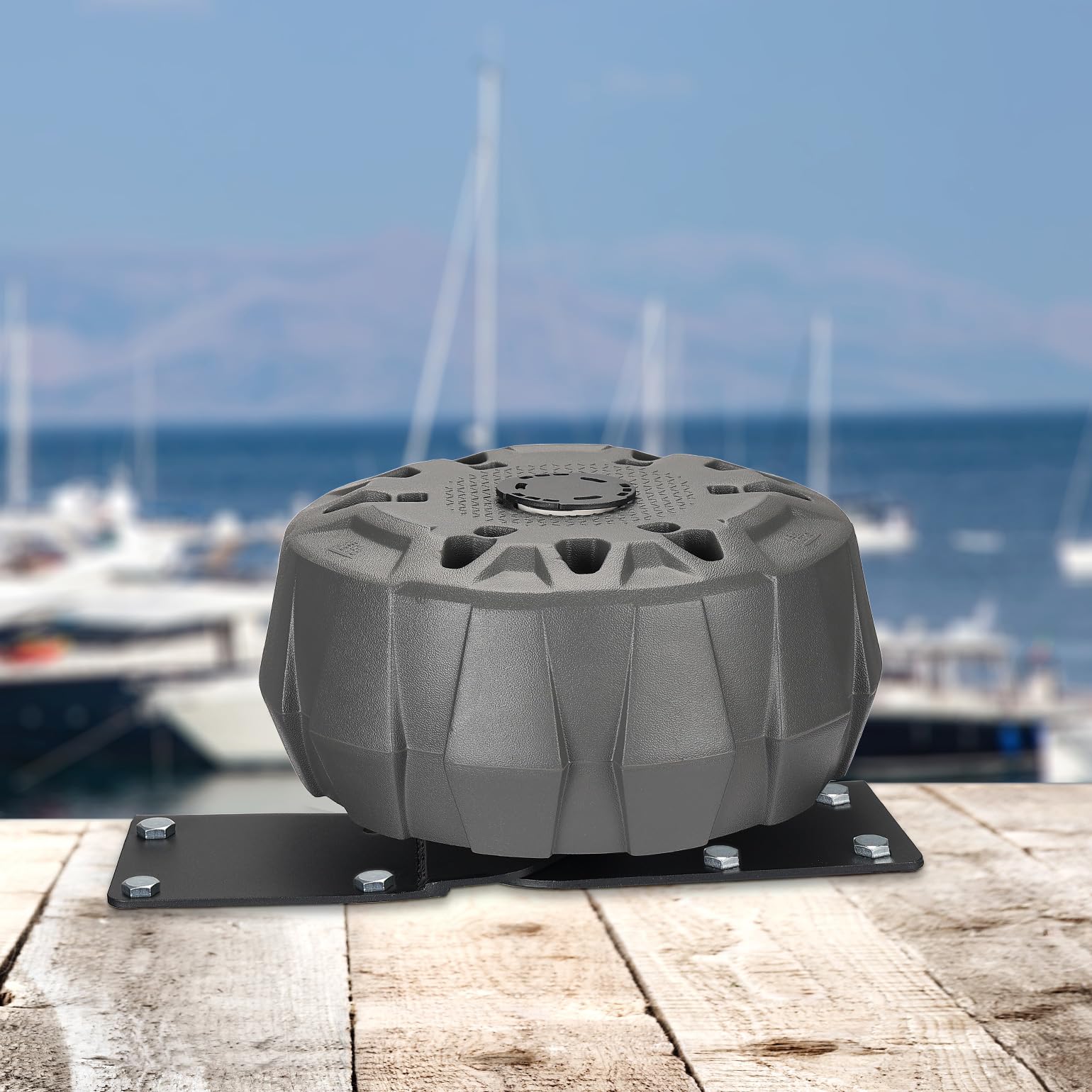 Photo of Kemimoto Boat Dock Bumper Wheel for Straight or Corner Mount, 1 PC, Grey by Kemimoto - Premium for UTVs / Side by Sides