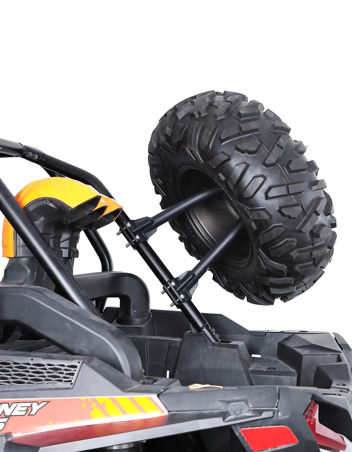 Photo of UTV Spare Tire Carrier for 1.5''-2'' Roll Cage for Polaros RZR, Kawasaki Mule by Kemimoto - Premium for UTVs / Side by Sides
