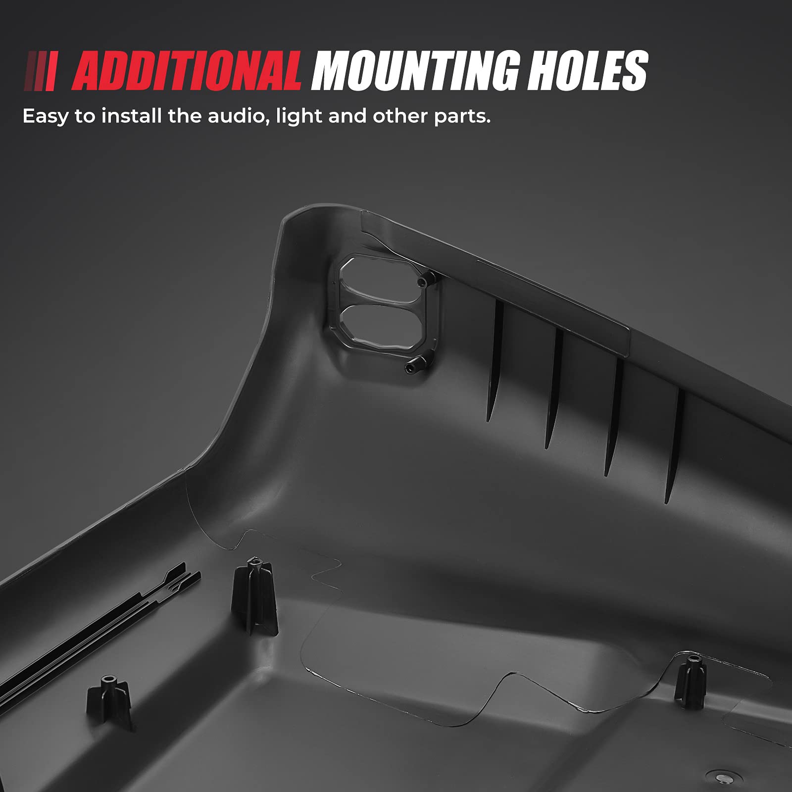 Photo of Hard Roof Top Plastic for Can Am Defender HD5/7/8/9/10 by Kemimoto - Premium for UTVs / Side by Sides