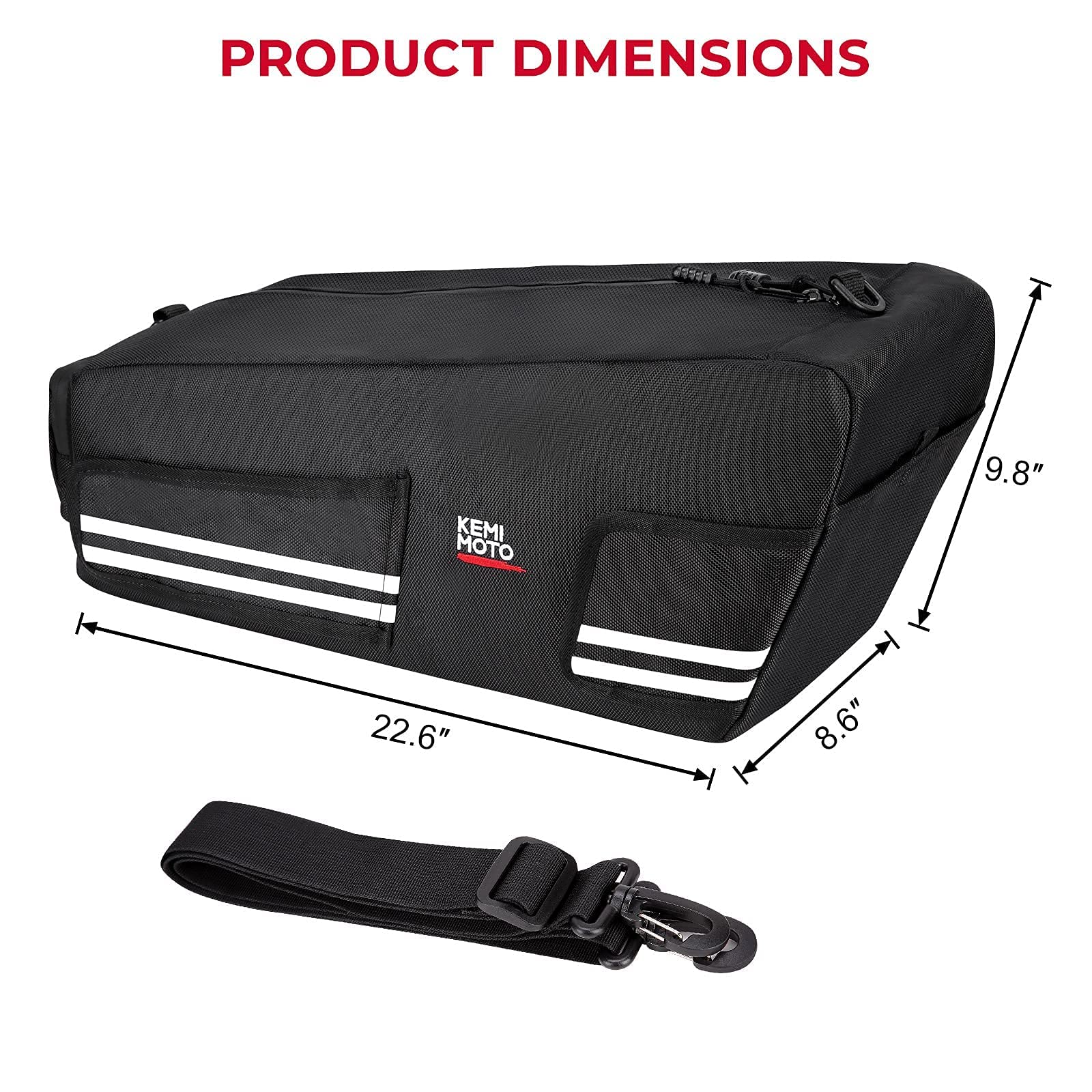 Photo of Under Seat Storage Bag for Ruckus 2010-2024 by Kemimoto - Premium for UTVs / Side by Sides