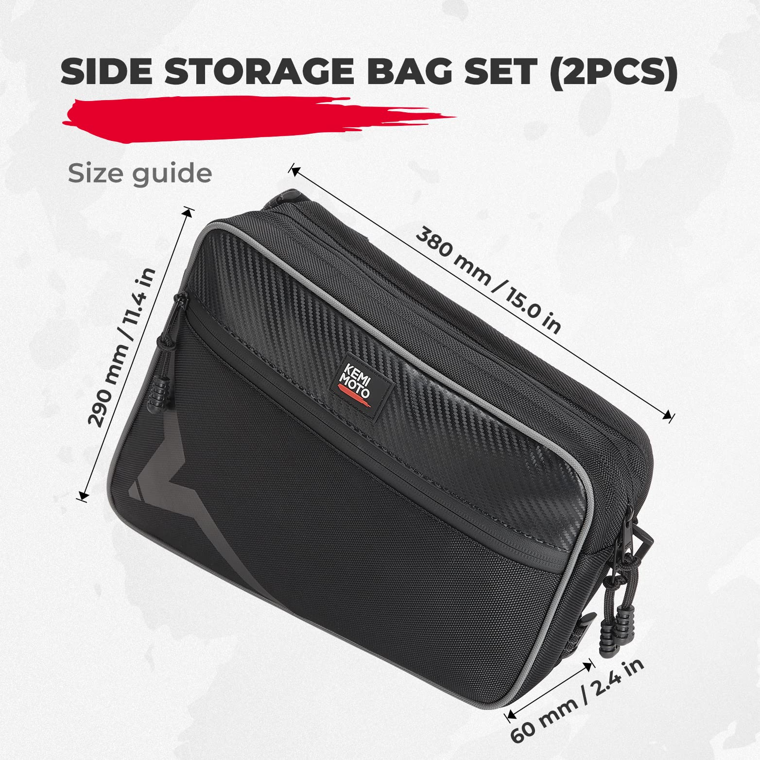 Photo of Storage Door Bags for CFMOTO ZForce 950 by Kemimoto - Premium for UTVs / Side by Sides