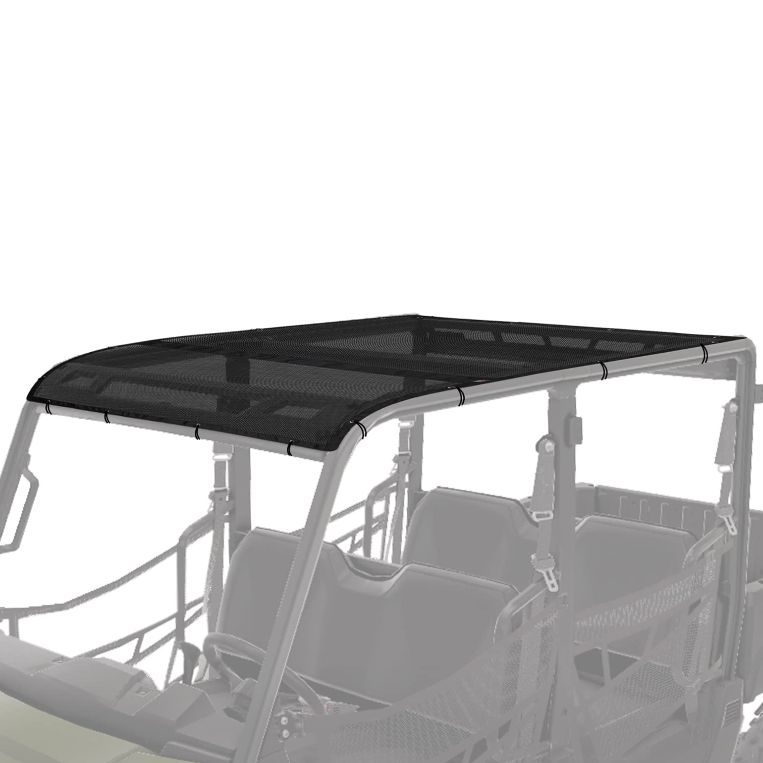 Photo of UTV Soft Top Window Net Mesh for Polaris Ranger 1000 Crew (2017-2024) by Kemimoto - Premium for UTVs / Side by Sides