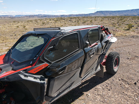 Photo of CANAM X3 4-SEAT Cab Enclosure "THE VAULT" Upper Side Doors & Panels (patent pending) by Dirt Warrior Accessories - Premium VAULT for UTVs / Side by Sides