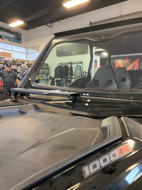 Photo of CANAM MAVERICK SPORT/TRAIL FRONT WINDSHIELD 2018+ by Dirt Warrior Accessories - Premium WINDSHIELD for UTVs / Side by Sides