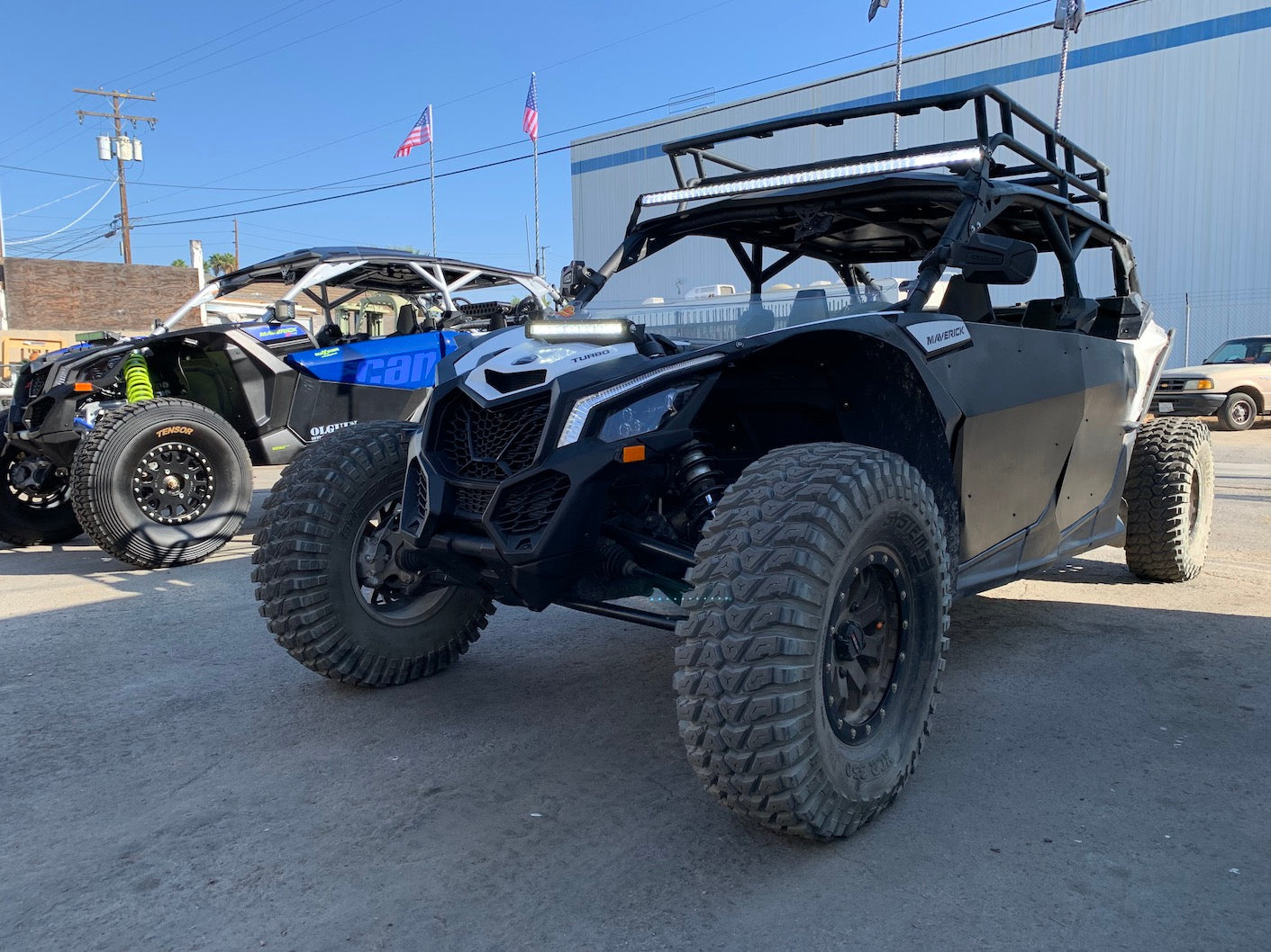 Photo of Can-Am X3 12” LED Bar Shock Tower Mount Made In USA by GGLighting - Premium Vehicle Mount for UTVs / Side by Sides