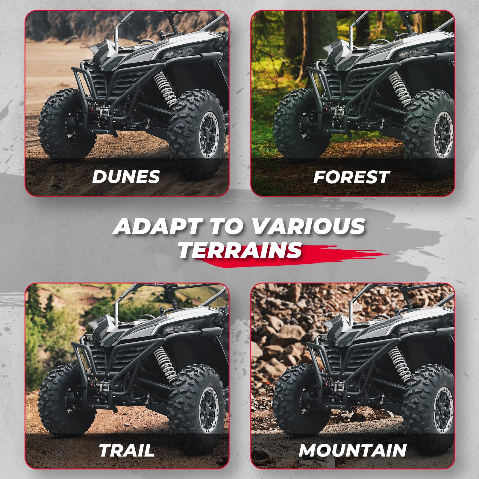 Photo of Kemimoto Front Bumper Brush Guard for CFMOTO ZForce 950 by Kemimoto - Premium for UTVs / Side by Sides