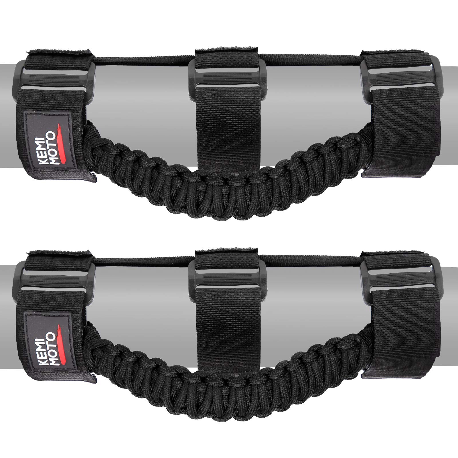 Photo of UTV Universal Heavy Duty Grips, Grab Handle Fit 1.5-2” Roll Bar by Kemimoto - Premium for UTVs / Side by Sides