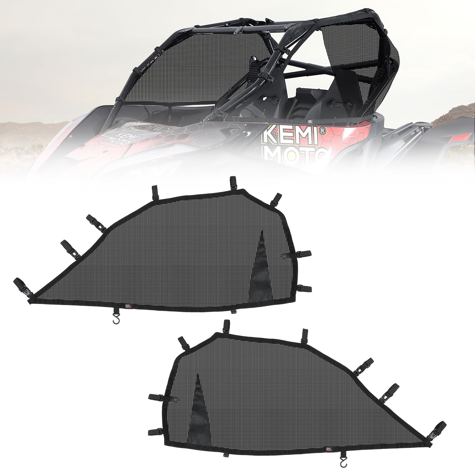 Photo of Upgraded Window Nets For CFMOTO ZForce 950 by Kemimoto - Premium for UTVs / Side by Sides