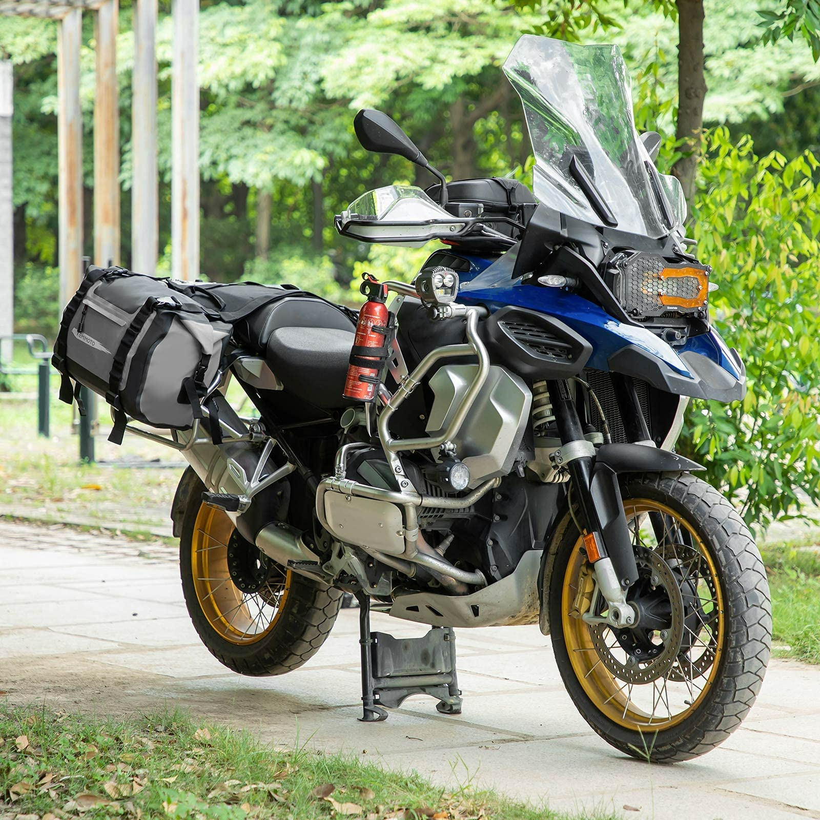 Photo of Luggage Bag, Waterproof Saddle Bags Side Bags for Motorbike Travel (25L*2) by Kemimoto - Premium for UTVs / Side by Sides