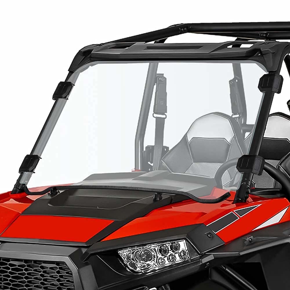 Photo of Kemimoto Front Full PC Windshield for Polaris RZR 570 800/4 800S XP 900/4 by Kemimoto - Premium for UTVs / Side by Sides