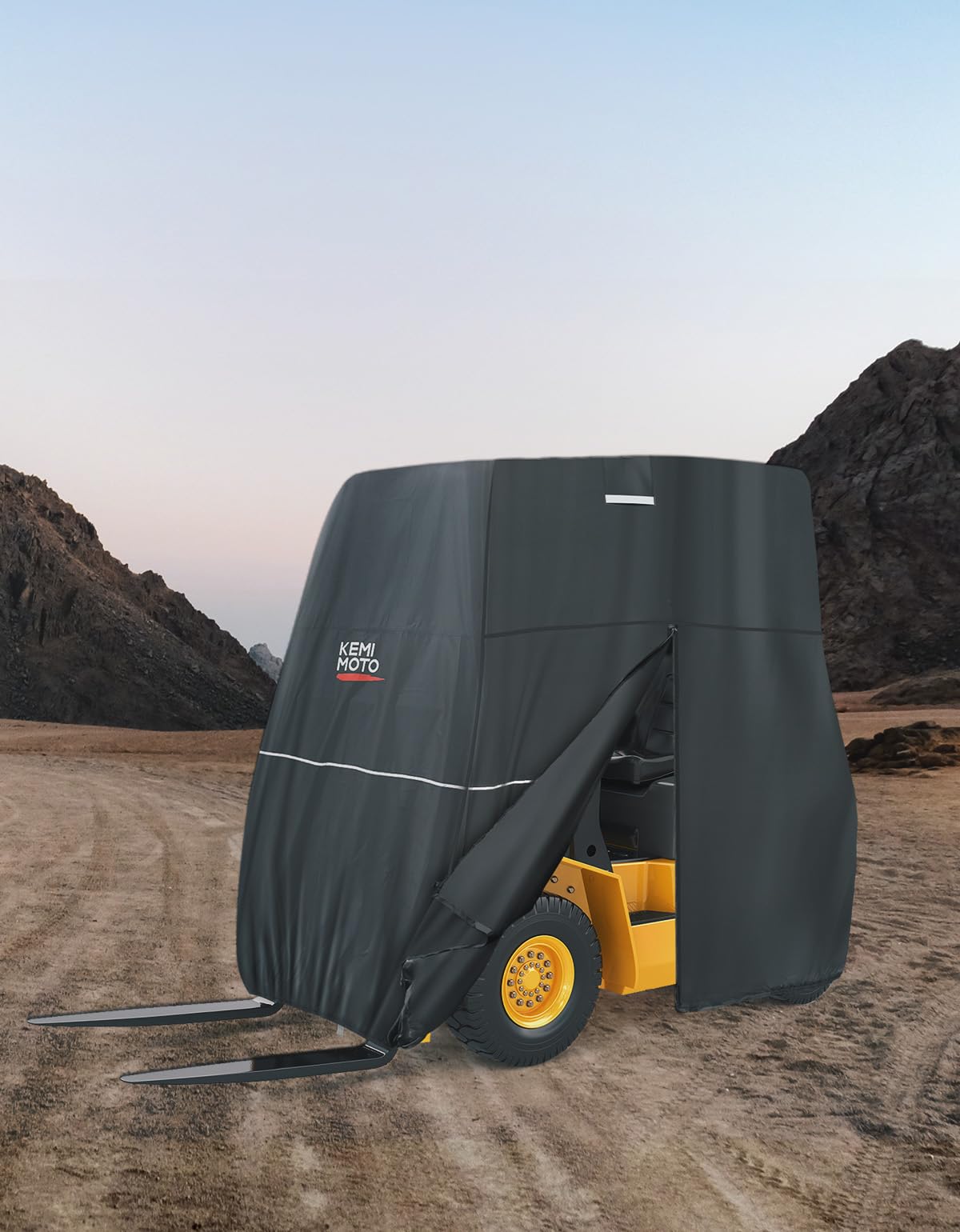 Photo of Kemimoto Forklift Storage Cover Side Zippered Hatch Heavy Duty 420D Oxford by Kemimoto - Premium for UTVs / Side by Sides