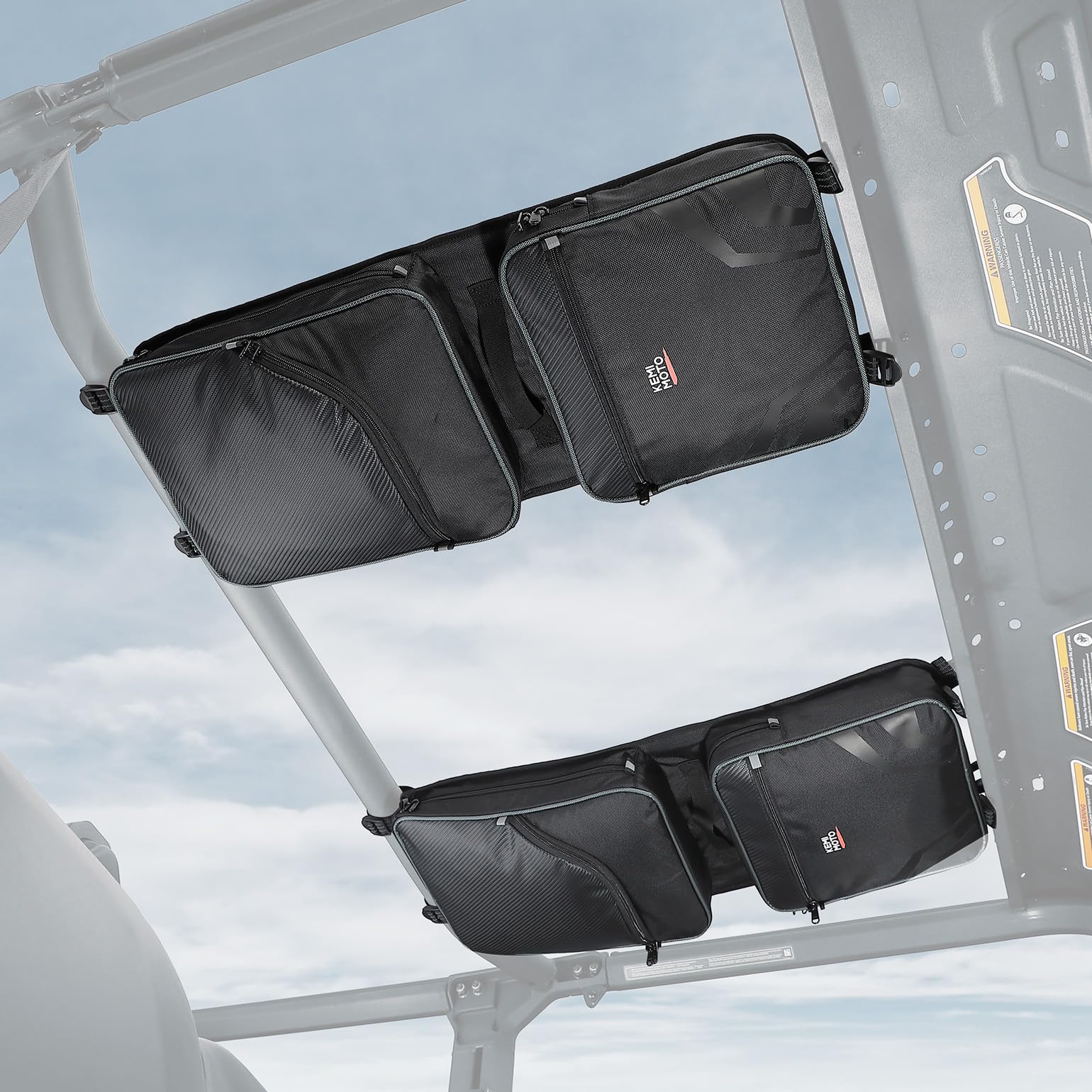 Photo of 2PCS Overhead Bags 1680D for Can-Am Defender HD10|9|8|7|5 by Kemimoto - Premium for UTVs / Side by Sides