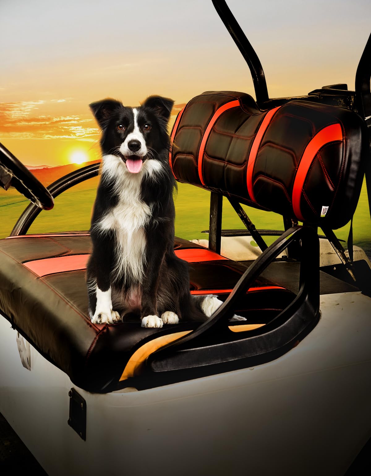 Photo of Front Seat Covers for EZGO TXT 1994-2013 by Kemimoto - Premium for UTVs / Side by Sides