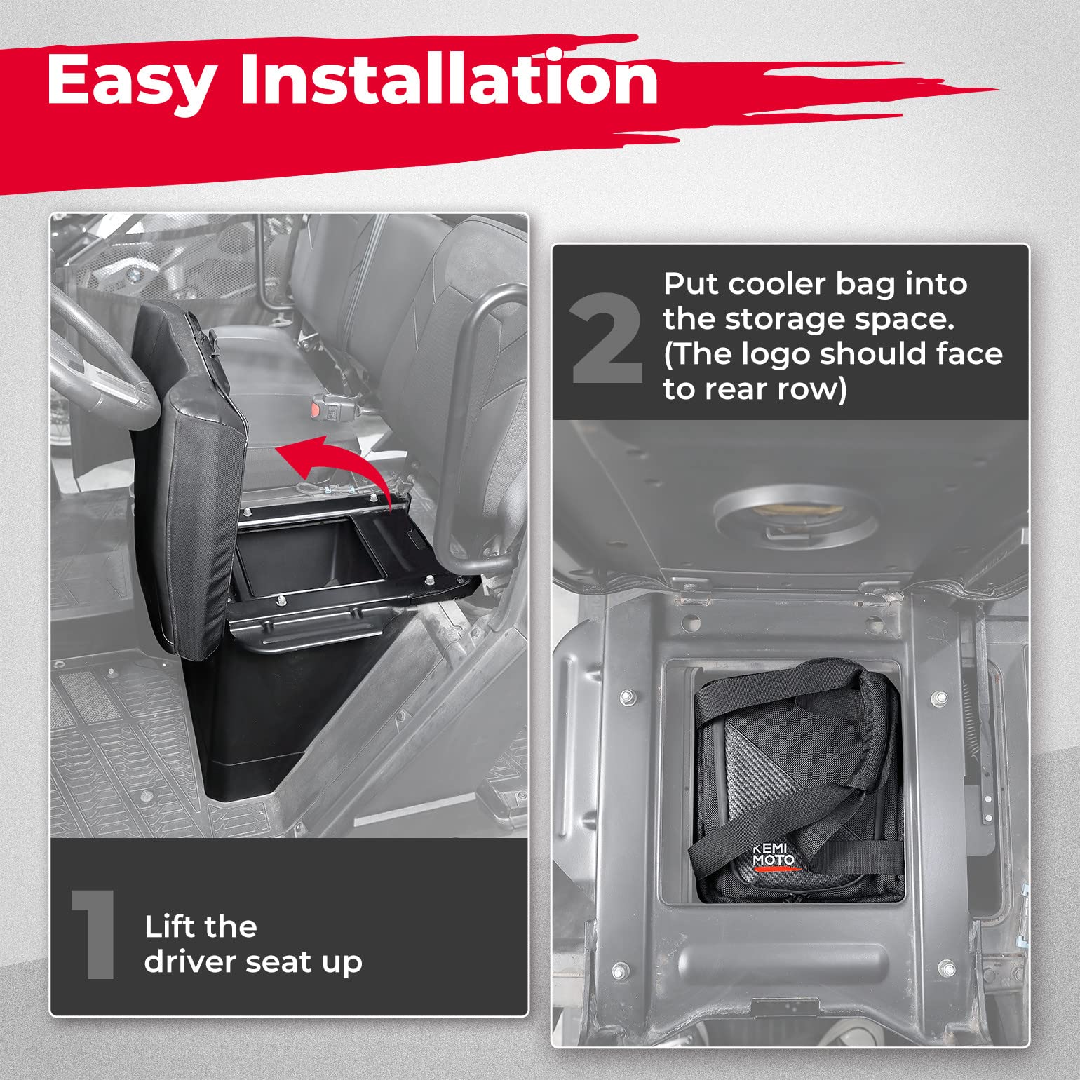 Photo of Universal 12L Cooler Bag for Car Truck RV UTV, Golf Cart Under Seat by Kemimoto - Premium for UTVs / Side by Sides