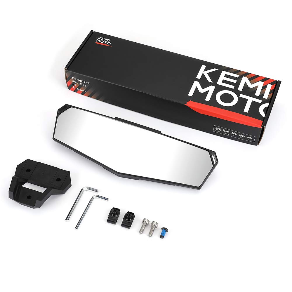 Photo of Kemimoto Center Rear View Mirror for Polaris RZR PRO XP / 4, Turbo R /4, RZR XP 1000 by Kemimoto - Premium for UTVs / Side by Sides