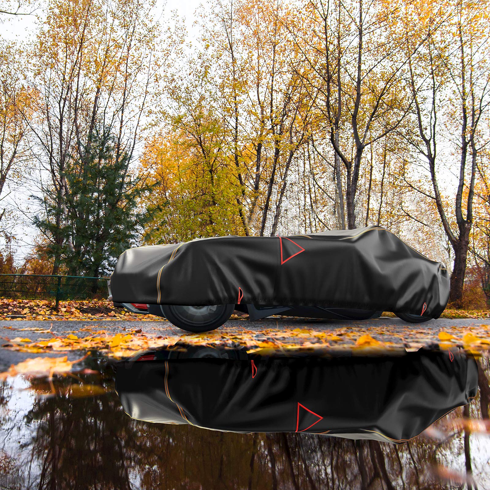 Photo of Kemimoto Full Cover with Reflective Strips For Polaris Slingshot S/R/SL/SLR/GT by Kemimoto - Premium for UTVs / Side by Sides