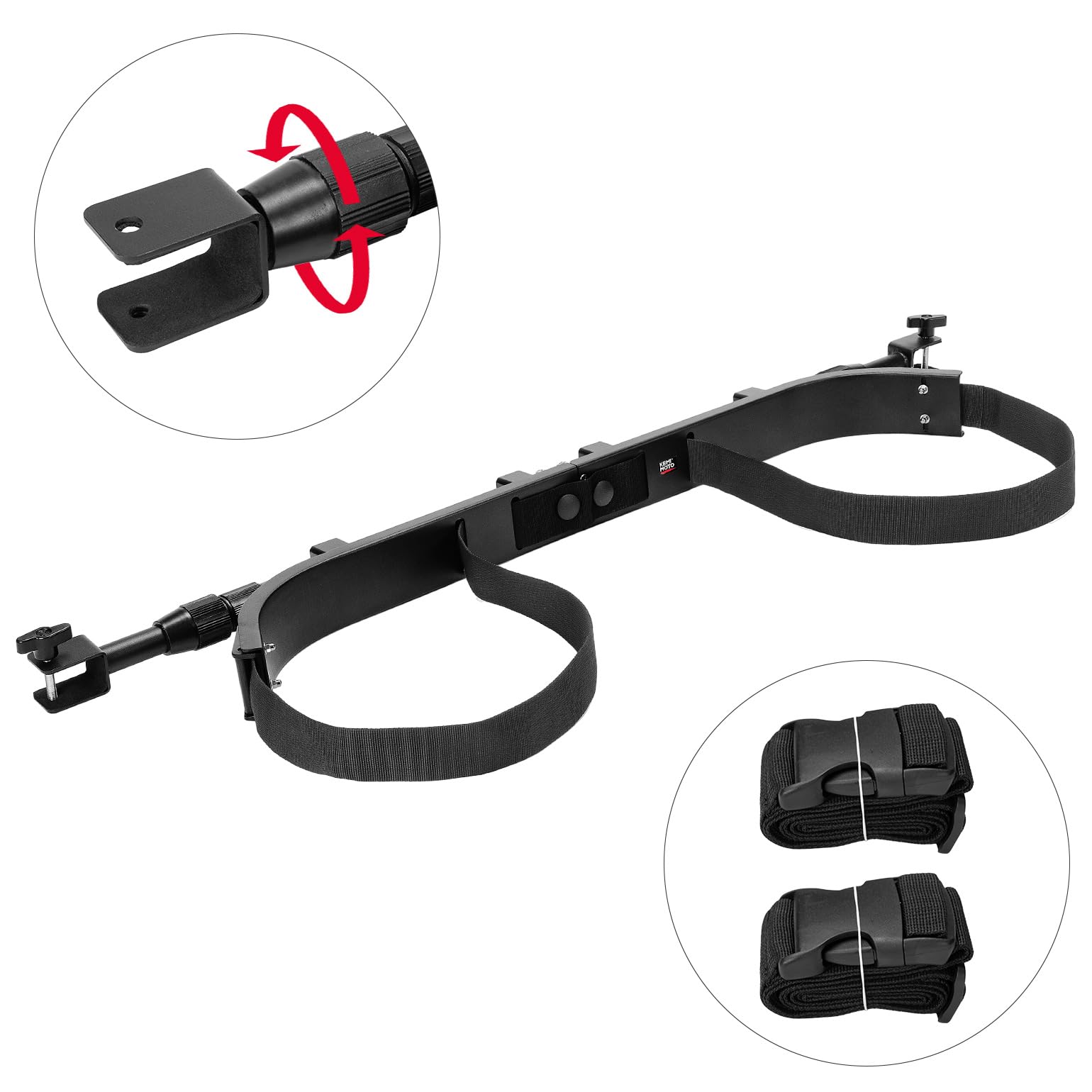 Photo of Golf Cart Bag Holder Bracket for Most 2+2 Seat by Kemimoto - Premium for UTVs / Side by Sides