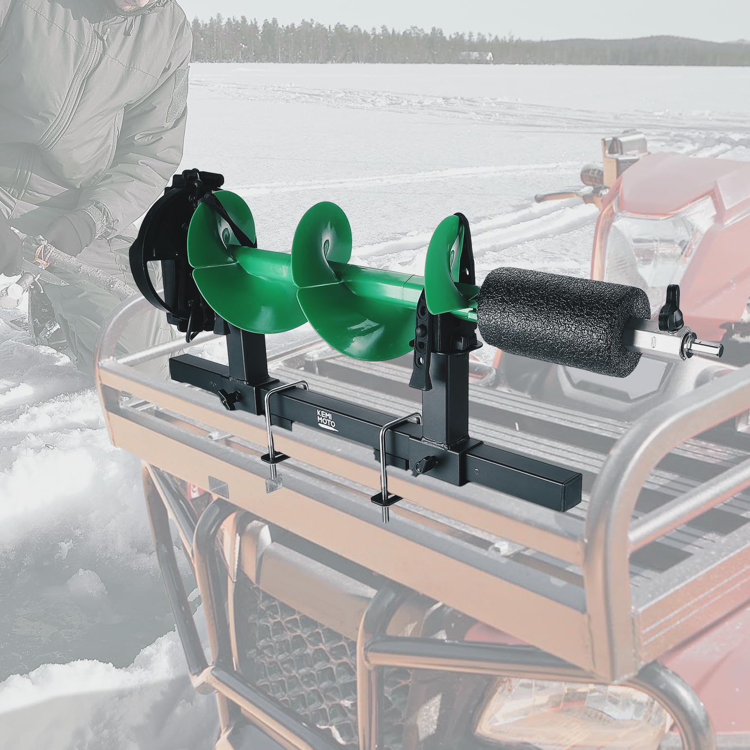 Photo of UTV ATV Tool Holder Universal U-Bolt for 0.79in-1.77in Square Tube by Kemimoto - Premium for UTVs / Side by Sides