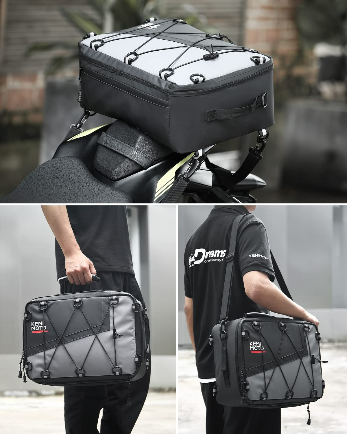 Photo of Motorcycle Universal Cooler Tail Bag 16L by Kemimoto - Premium for UTVs / Side by Sides