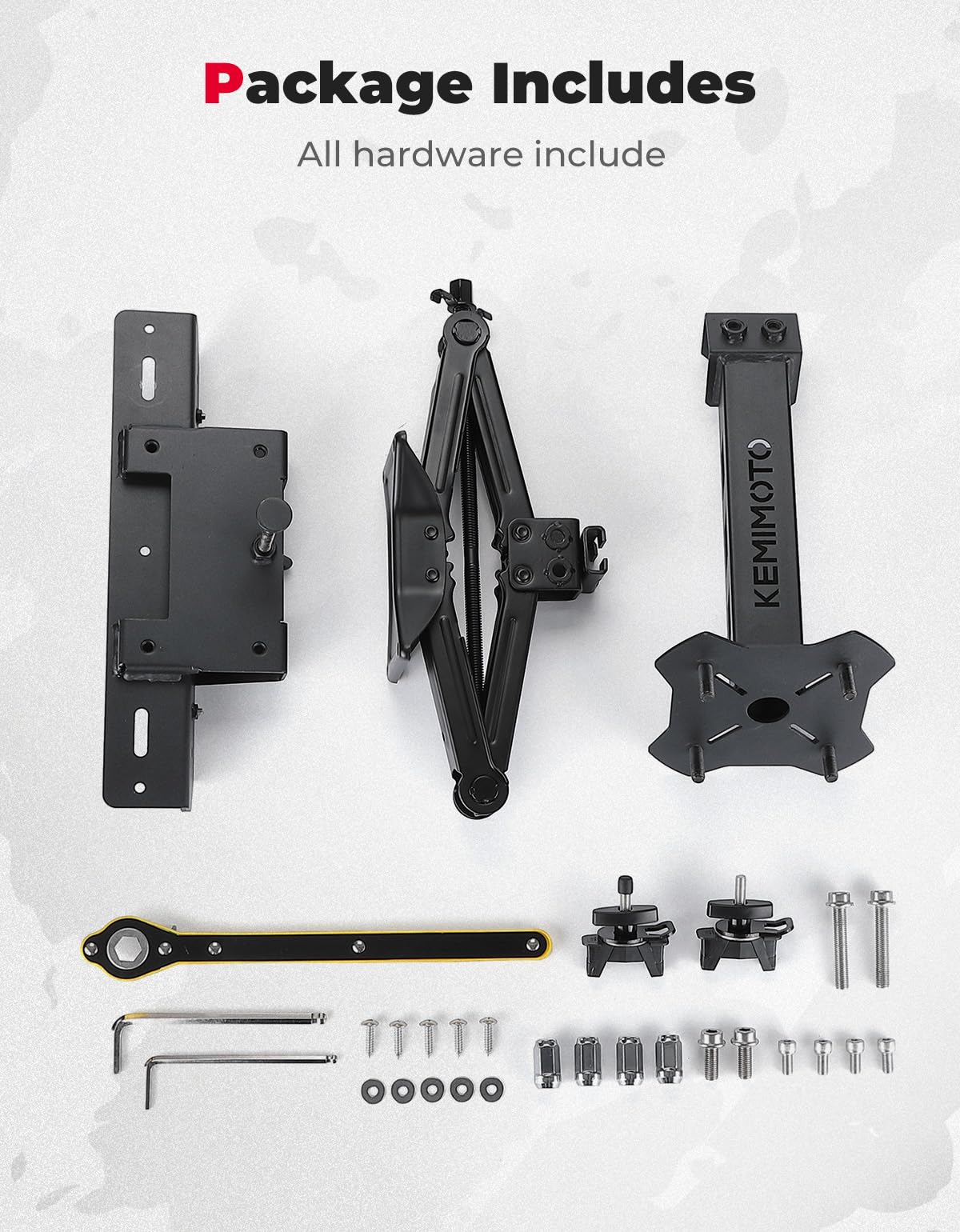 Photo of UTV Spare Tire Holder for Can-Am Defender HD5|7|8|9|10 by Kemimoto - Premium for UTVs / Side by Sides
