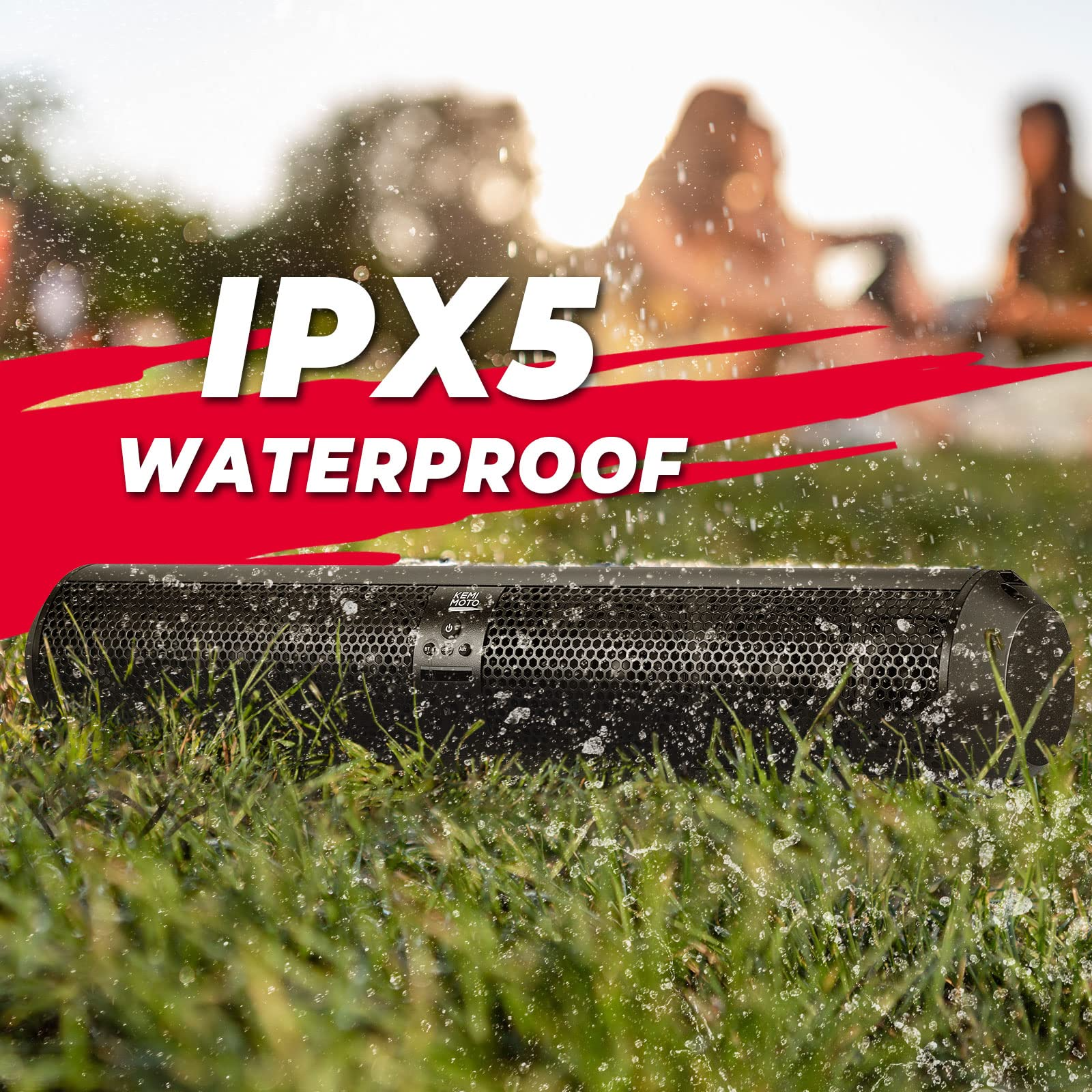 Photo of SxS UTV Sound Bar System Bluetooth Speaker 500W 28" Outdoor Marine Soundbars by Kemimoto - Premium for UTVs / Side by Sides