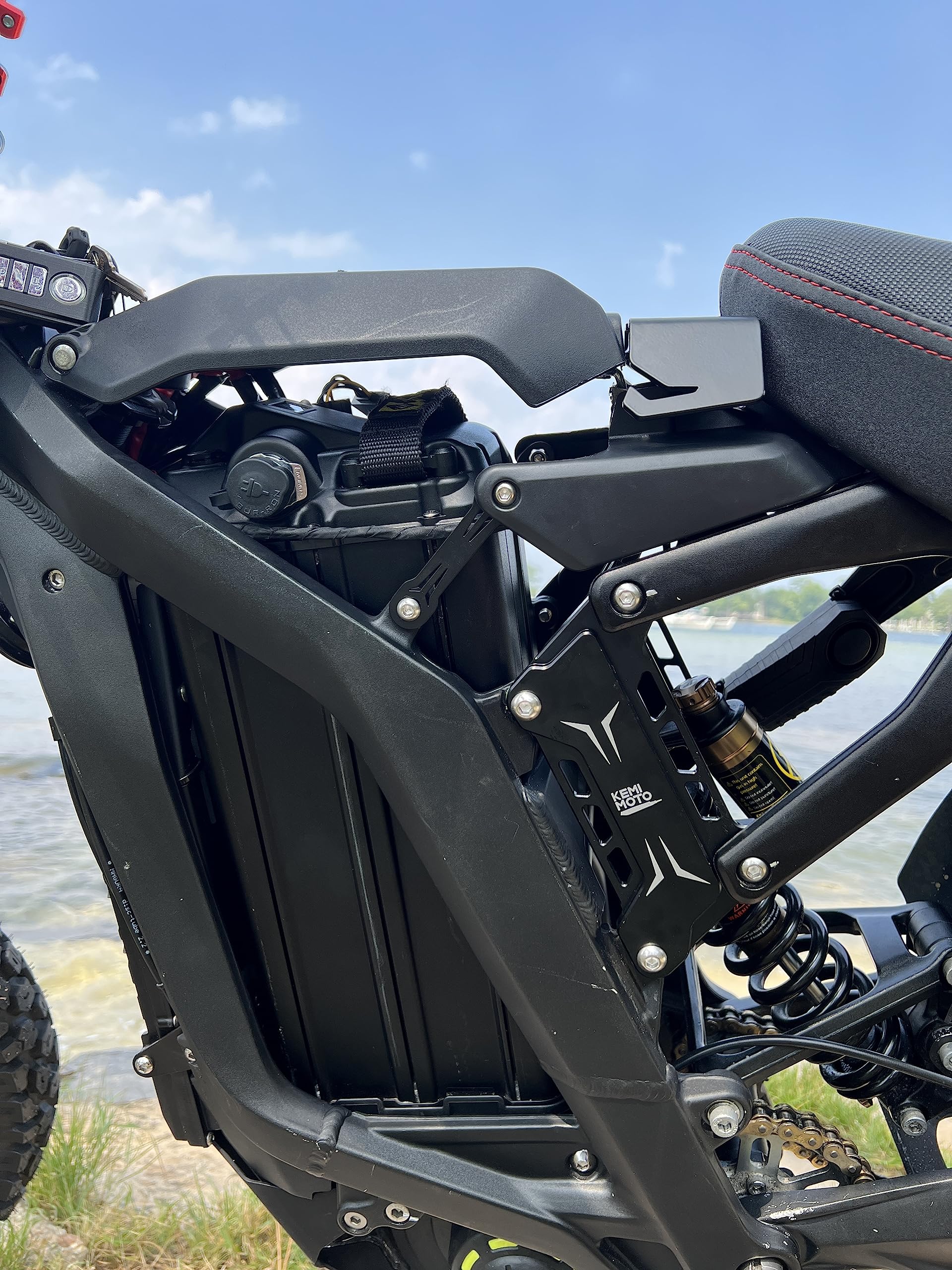 Photo of Seat Extenders Subframe Riser Kit for Sur-Ron Light Bee by Kemimoto - Premium for UTVs / Side by Sides