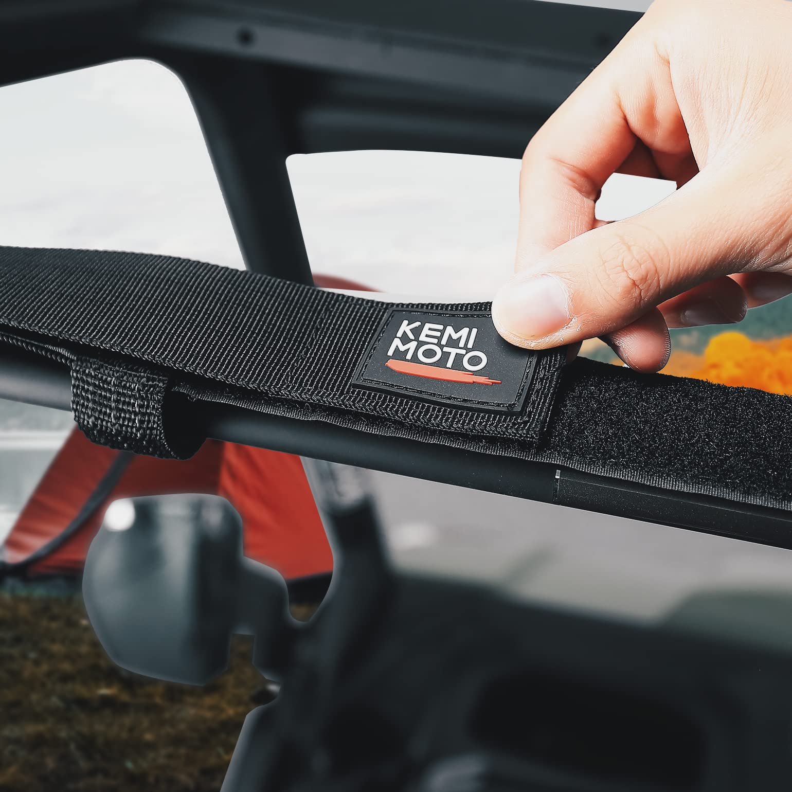 Photo of Universal Fishing Rod Holder Adjustable Length 47"-60" by Kemimoto - Premium for UTVs / Side by Sides