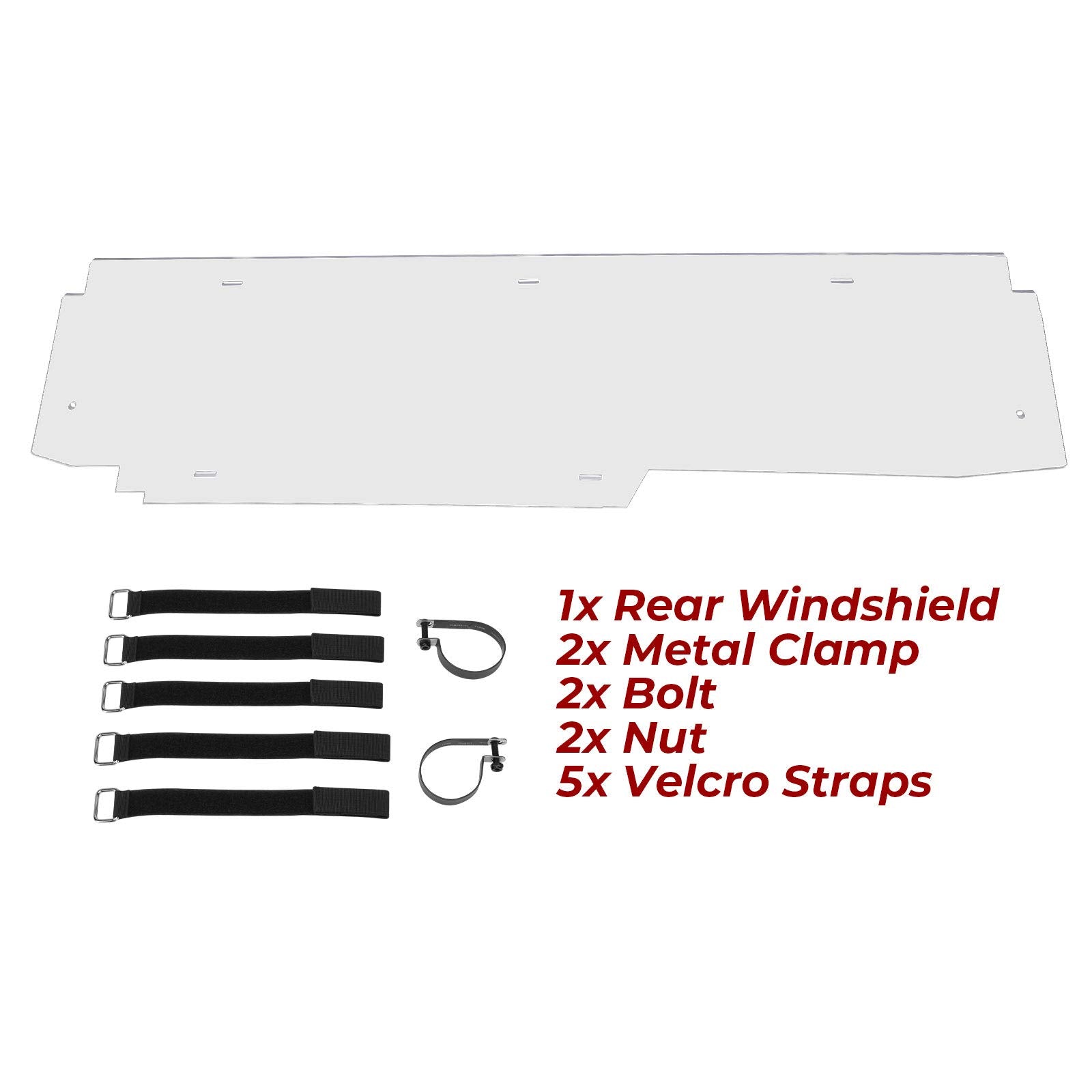 Photo of Rear Windshield for Can Am Maverick X3/ X3 Max by Kemimoto - Premium for UTVs / Side by Sides