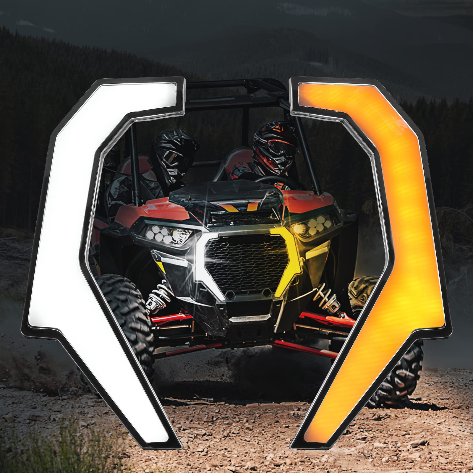 Photo of Turn Signal Fang Lights for Polaris RZR XP 1000/ XP 4 1000 by Kemimoto - Premium for UTVs / Side by Sides