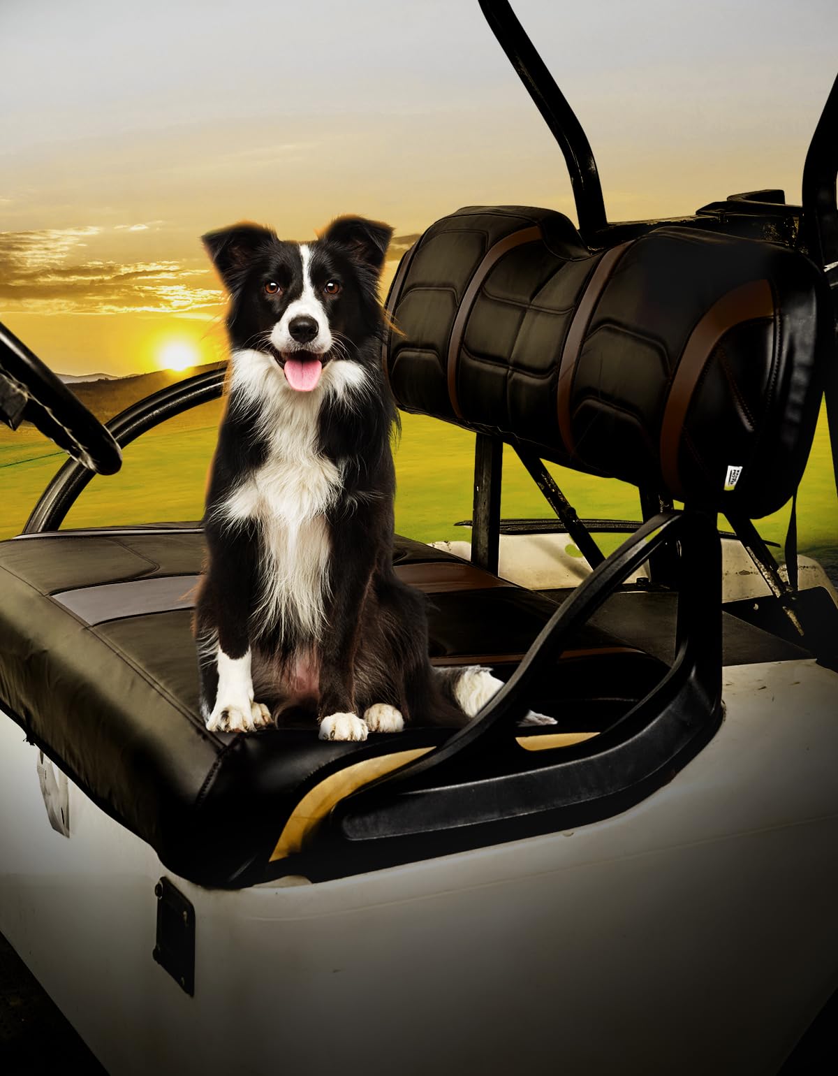Photo of Seat Covers for EZGO TXT OEM Front Seats by Kemimoto - Premium for UTVs / Side by Sides