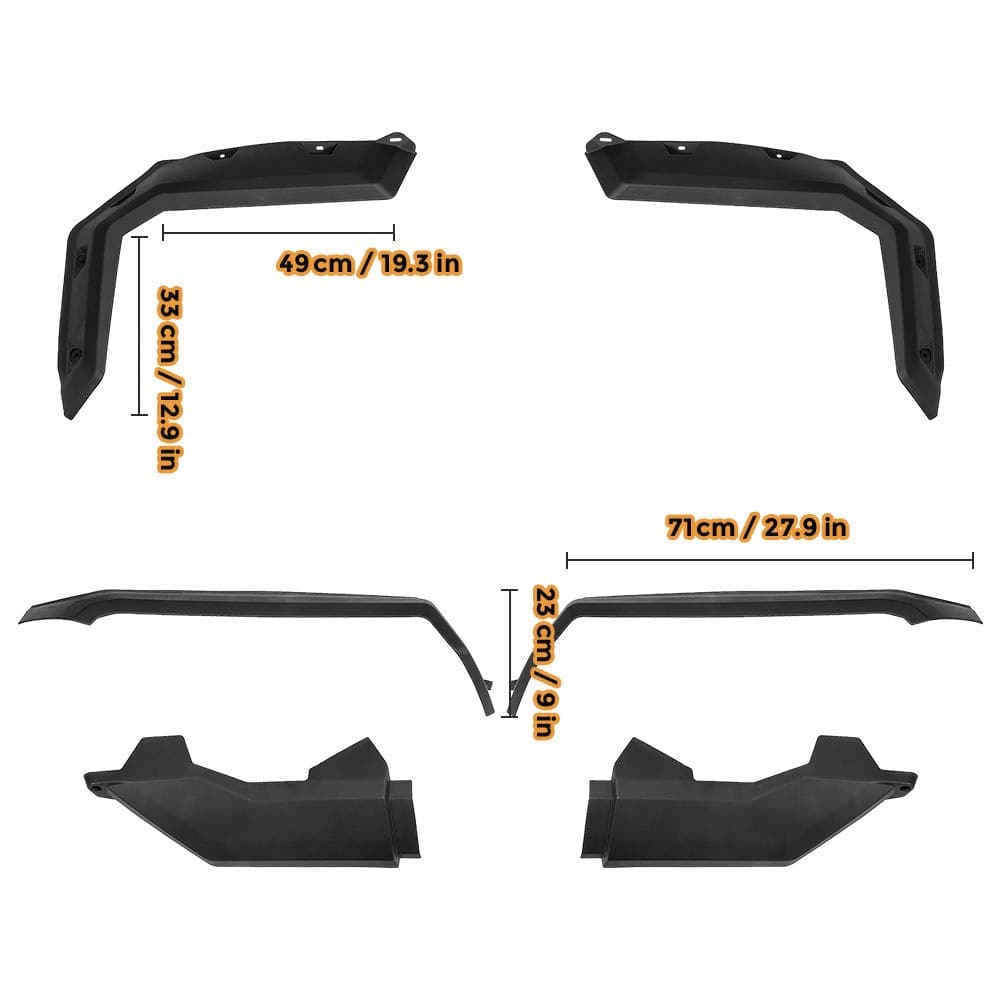 Photo of Fender Flares for Can-Am Defender HD5|7|8|9|10 by Kemimoto - Premium for UTVs / Side by Sides