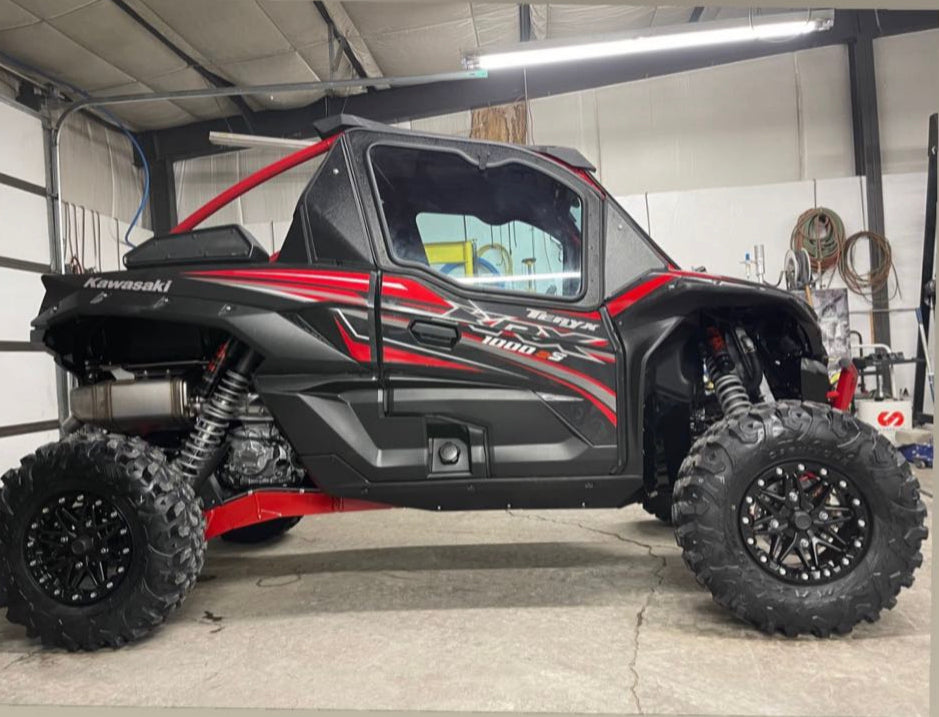 Photo of KAWASAKI Teryx KRX 1000 2-SEAT Cab Enclosure "THE VAULT" Upper Side Doors & Panels (Patent Pending) by Dirt Warrior Accessories - Premium VAULT for UTVs / Side by Sides