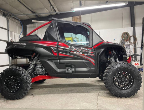 Photo of KAWASAKI Teryx KRX 1000 2-SEAT Cab Enclosure "THE VAULT" Upper Side Doors & Panels (Patent Pending) by Dirt Warrior Accessories - Premium VAULT for UTVs / Side by Sides