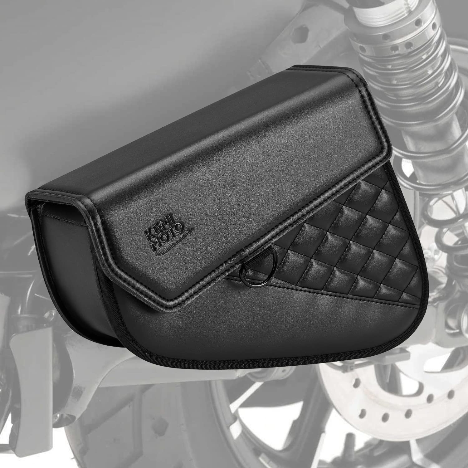 Photo of Swingarm Leather Side Bags for Sportster Iron 883 1200 Street 750 Forty Eight by Kemimoto - Premium for UTVs / Side by Sides