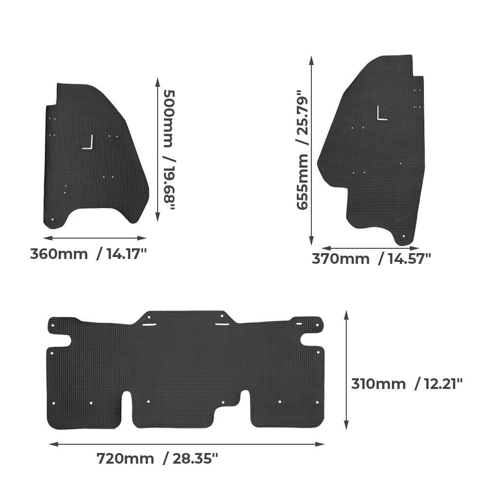 Photo of Mud Guard for Honda Talon 1000R/ 1000X 3 pcs by Kemimoto - Premium for UTVs / Side by Sides