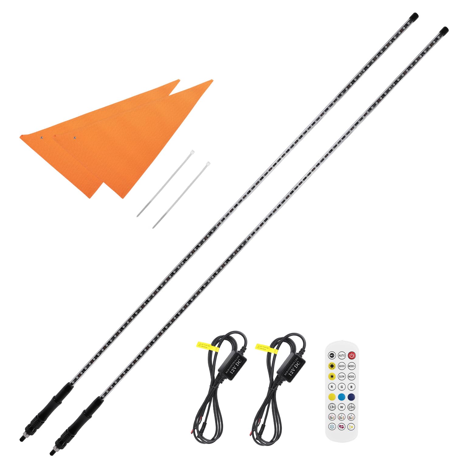 Photo of DRL Signal Light & Whip Lights For Can-Am Defender by Kemimoto - Premium for UTVs / Side by Sides