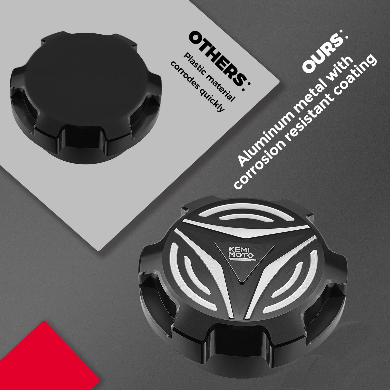 Photo of Side Storage Bags & Aluminum Gas Cap for Polaris Slingshot by Kemimoto - Premium for UTVs / Side by Sides