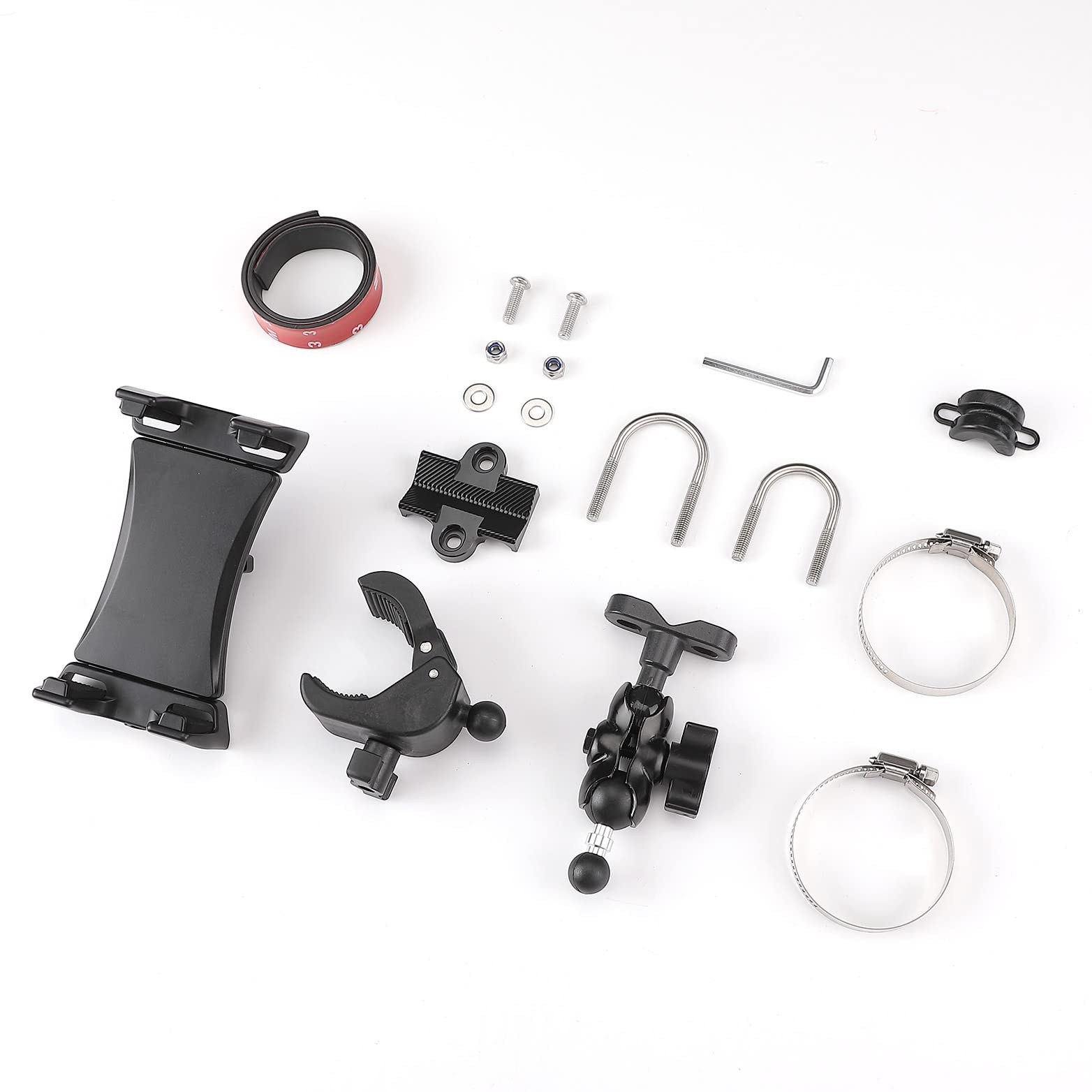 Photo of Universal Phone Holder for 0.6-1.25"/1.5-1.75" Roll Bar by Kemimoto - Premium for UTVs / Side by Sides